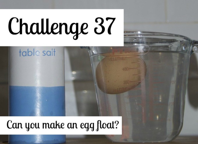 Make an egg float using salt and water - easy kitchen science challenge for kids