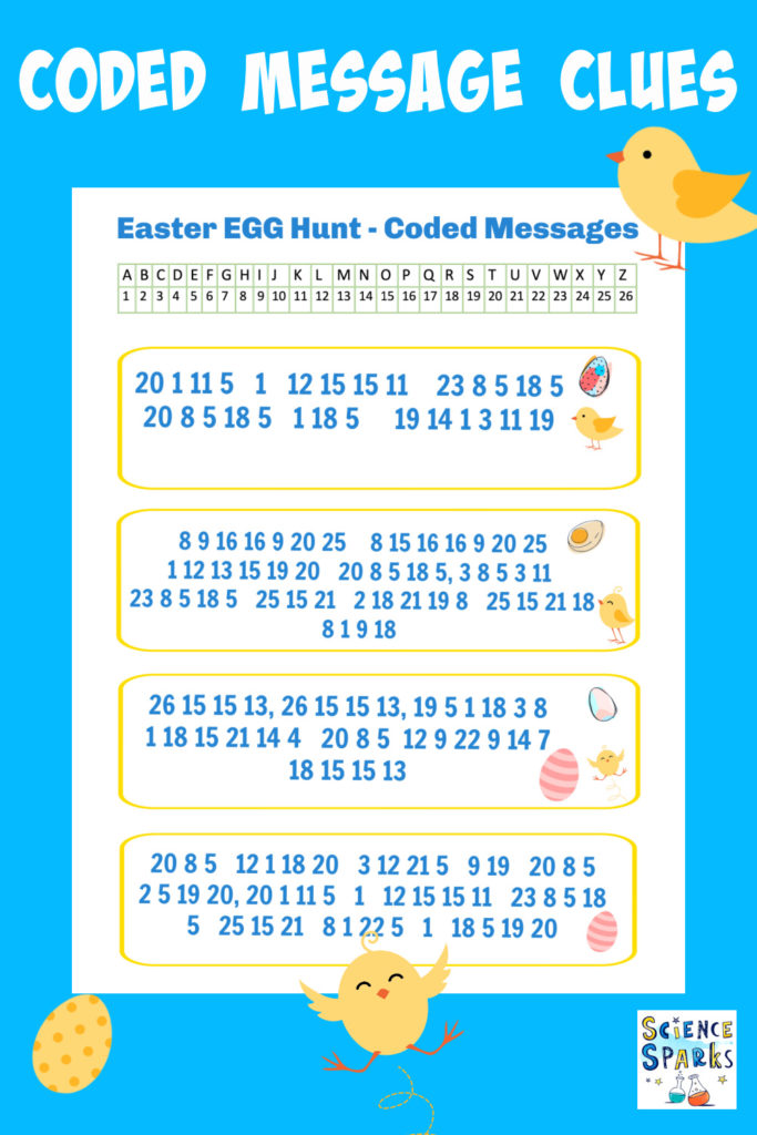 Free Easter egg hunt clues
