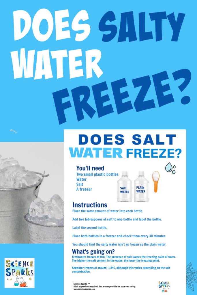 Does salty water freeze