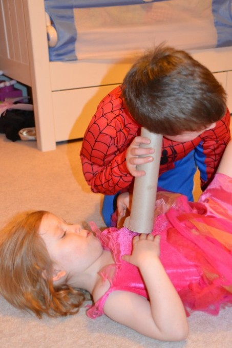 Children testing a homemade stethoscope - Science for Kids