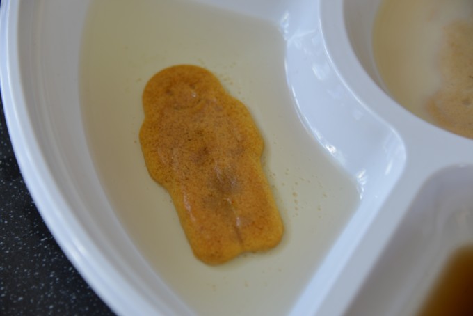 gingerbread man science experiment - gingerbread man in water