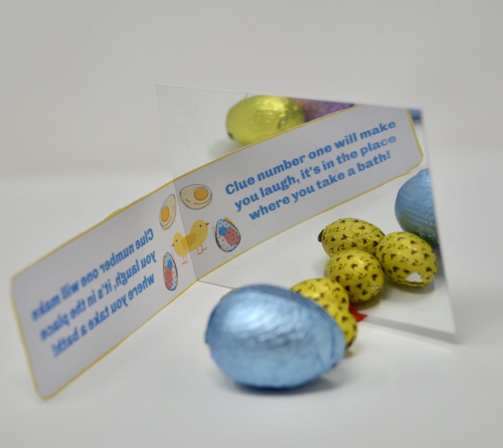 Printable Easter Egg Hunt Mirror Message Clues