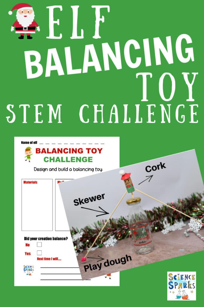 Elf balancing toy STEM challenge