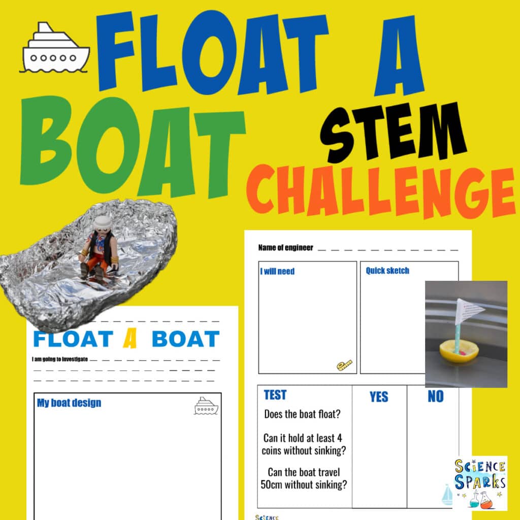 Float a boat STEM challenge