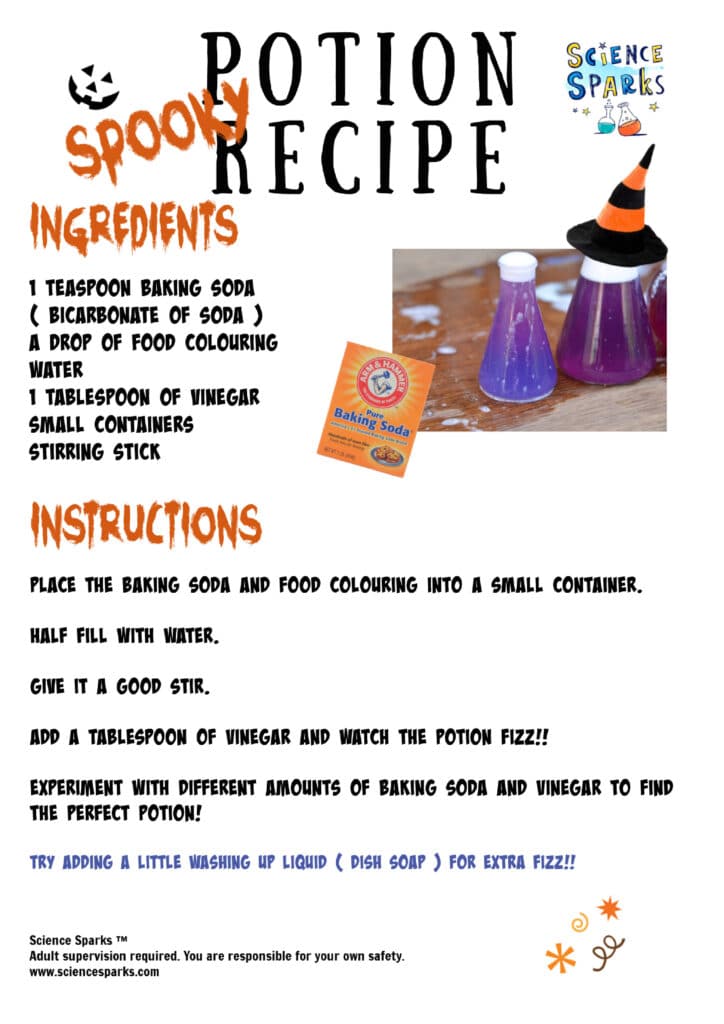spooky potion recipe printable