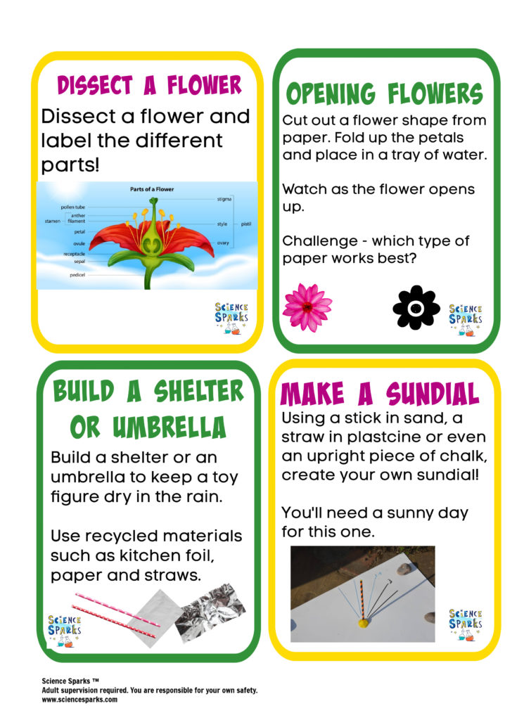 Spring STEM challenges