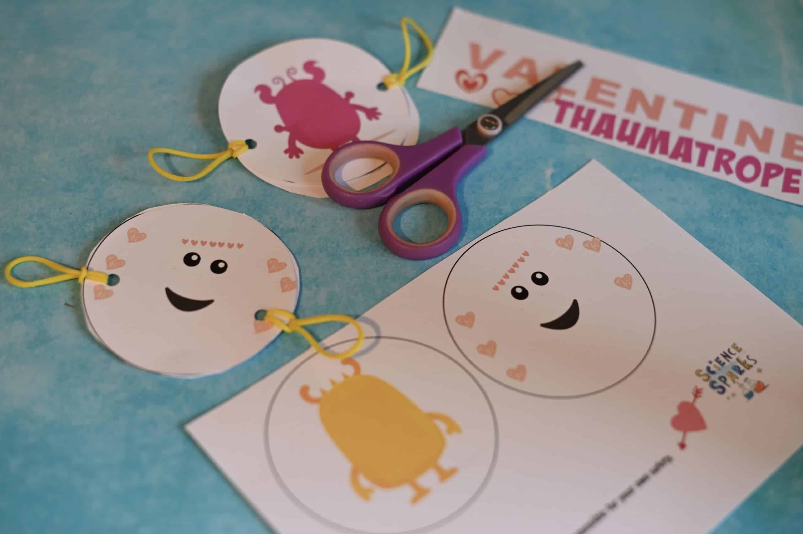 Valentine thaumatrope STEM Challenge