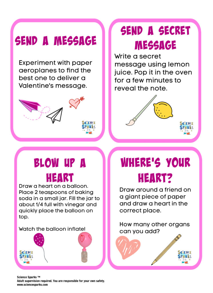 Valentine's Day STEM Challenges